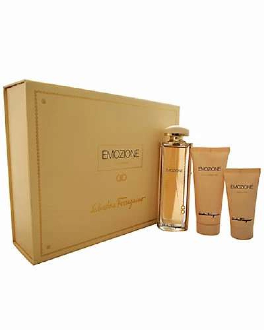 Fragrance * | Salvatore Ferragamo Women'S Emozione 3Pc Gift Set