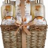 Bath & Body * | Lovery Home Spa Gift Basket White Rose & Jasmine Body Care Package Women