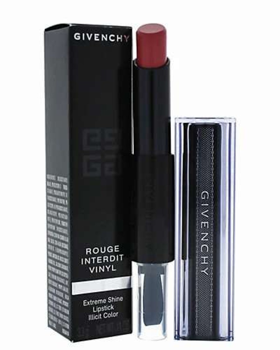 Lip & Cheek Makeup * | Givenchy 0.11Oz Rose Tentateur Rouge Interdit Vinyl Extreme Shine Lipstick Women