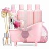 Bath & Body * | Lovery 17Pc Aromatherapy Set, Rose Petal Bath And Body Spa Kit With Oil Diffuser & More Women