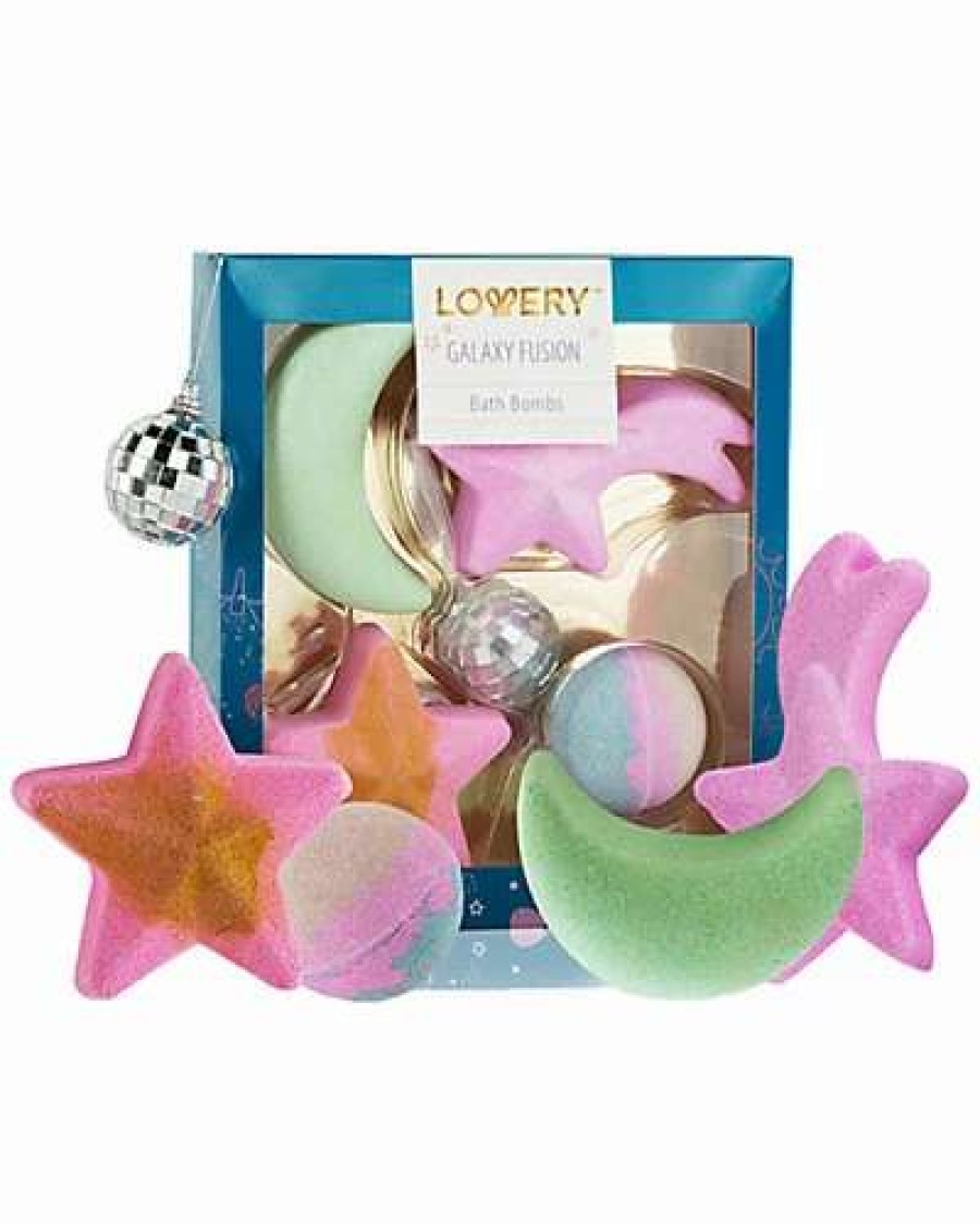 Bath & Body * | Lovery Galaxy Bath Bomb Set For Kids 4 Cosmic Bath Fizzers, Shea & Coco Butter Women