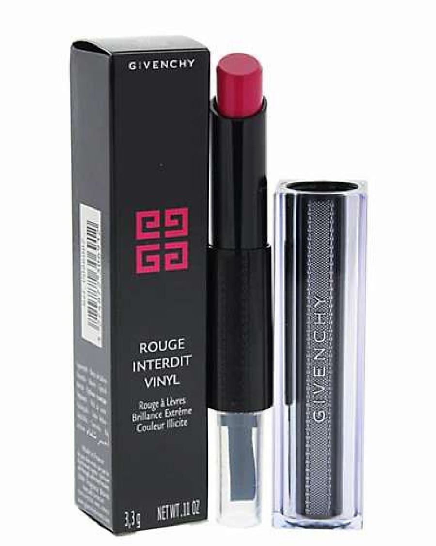 Lip & Cheek Makeup * | Givenchy 0.11Oz Fuchsia Rouge Interdit Vinyl Lipstick Women