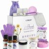 Bath & Body * | Lovery French Lavender Handmade Bath Gift Set, 18Pc Relaxation Spa Kit, Selfcare Women