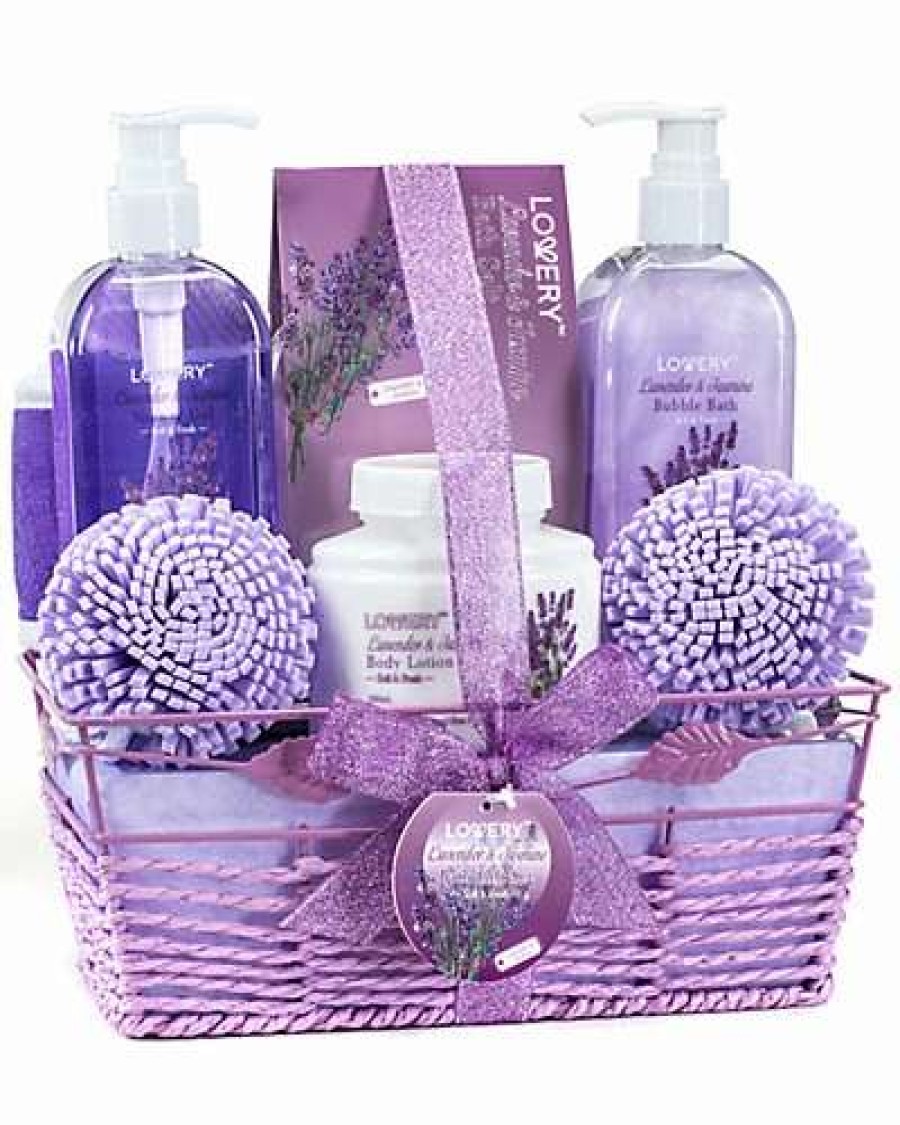 Bath & Body * | Lovery Home Spa Gift Basket Lavender & Jasmine Bath And Body Care Package Women