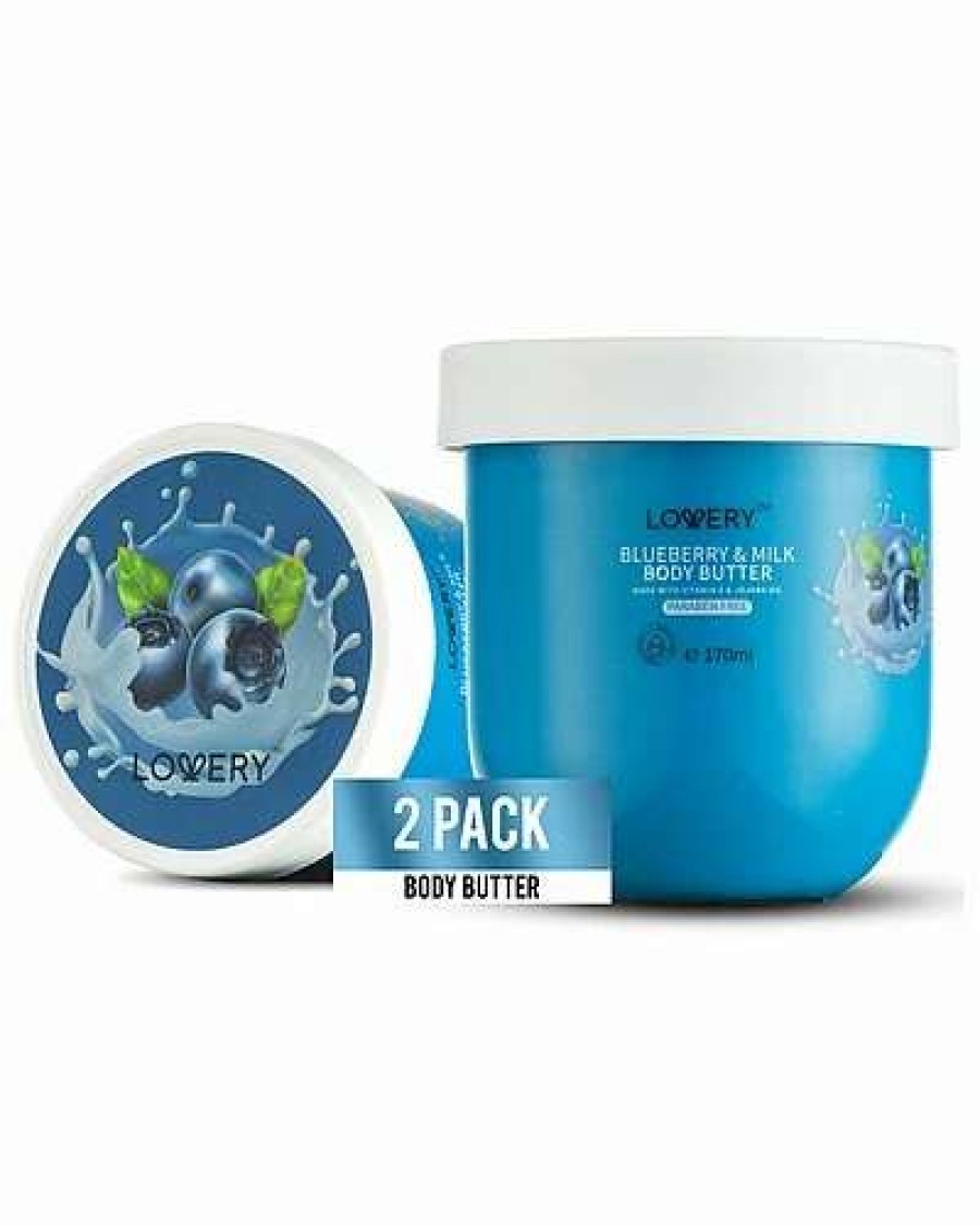 Bath & Body * | Lovery Blueberry Milk Whipped Body Butter, 2 Pack Ultra Moisturizing Body Cream Women