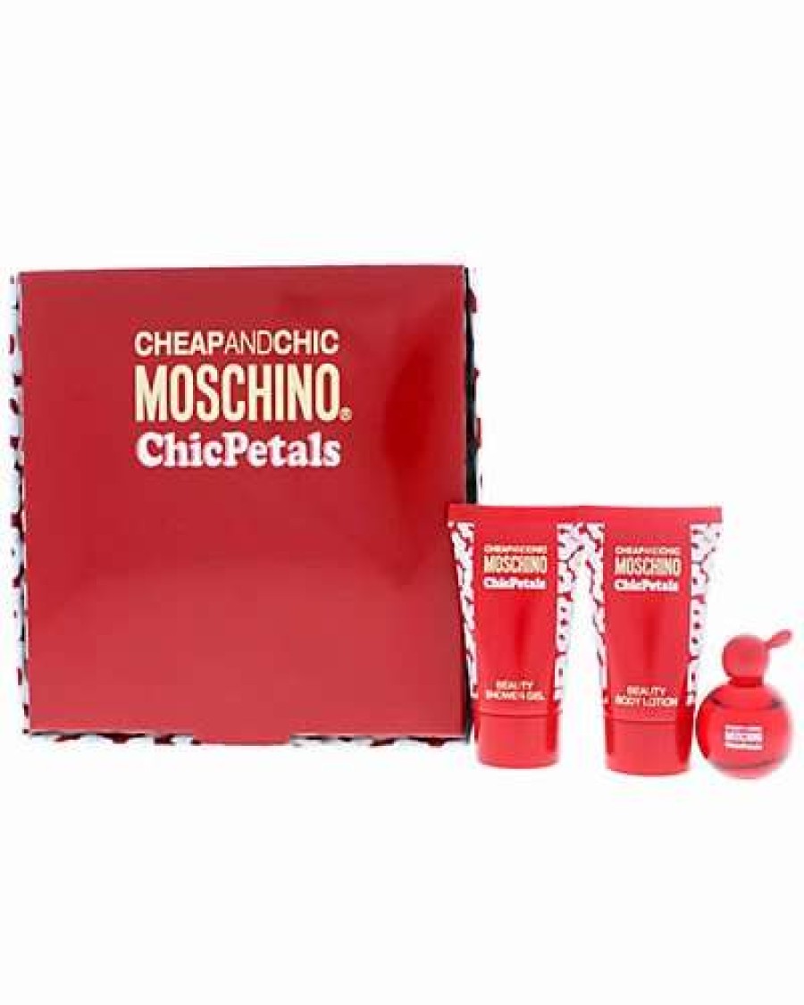 Fragrance * | Moschino Women'S 3Pc Cheap And Chic Chic Petals Gift Set Spray