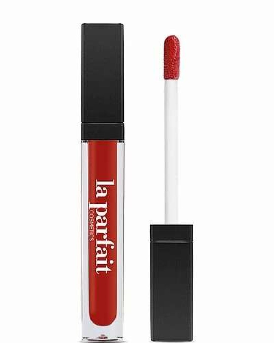 Lip & Cheek Makeup * | La Parfait Cosmetics 0.27Oz Waterproof Lipstick Matte Liquid #01 Classic Red Women