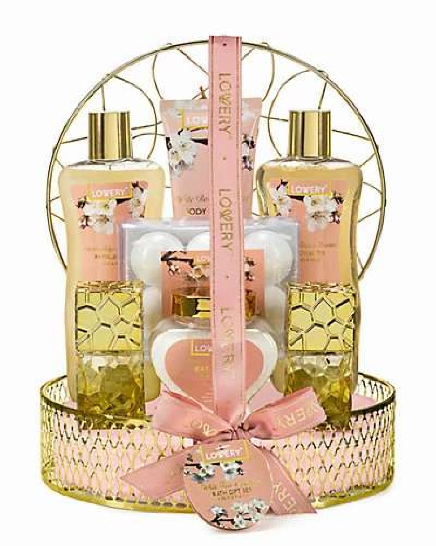 Bath & Body * | Lovery Bath And Body Gift Basket White Rose & Jasmine Perfume 13Pc Set Women