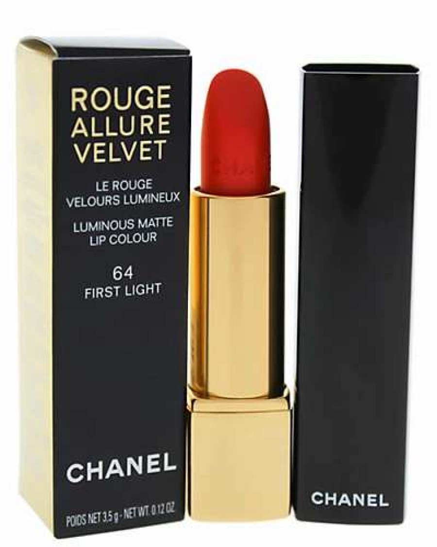 Lip & Cheek Makeup * | Chanel 0.12Oz 64 First Light Rouge Allure Velvet Luminous Matte Lip Colour Women