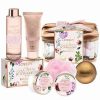 Bath & Body * | Lovery Cherry Blossom Home Spa Set, 8Pc Bath And Body Gift With Cosmetic Bag Women