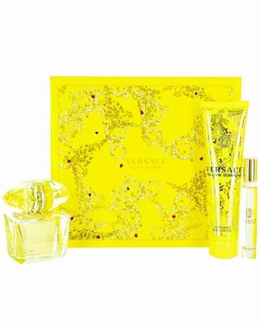 Fragrance * | Versace Yellow Diamond Gift Set 3Pc Women