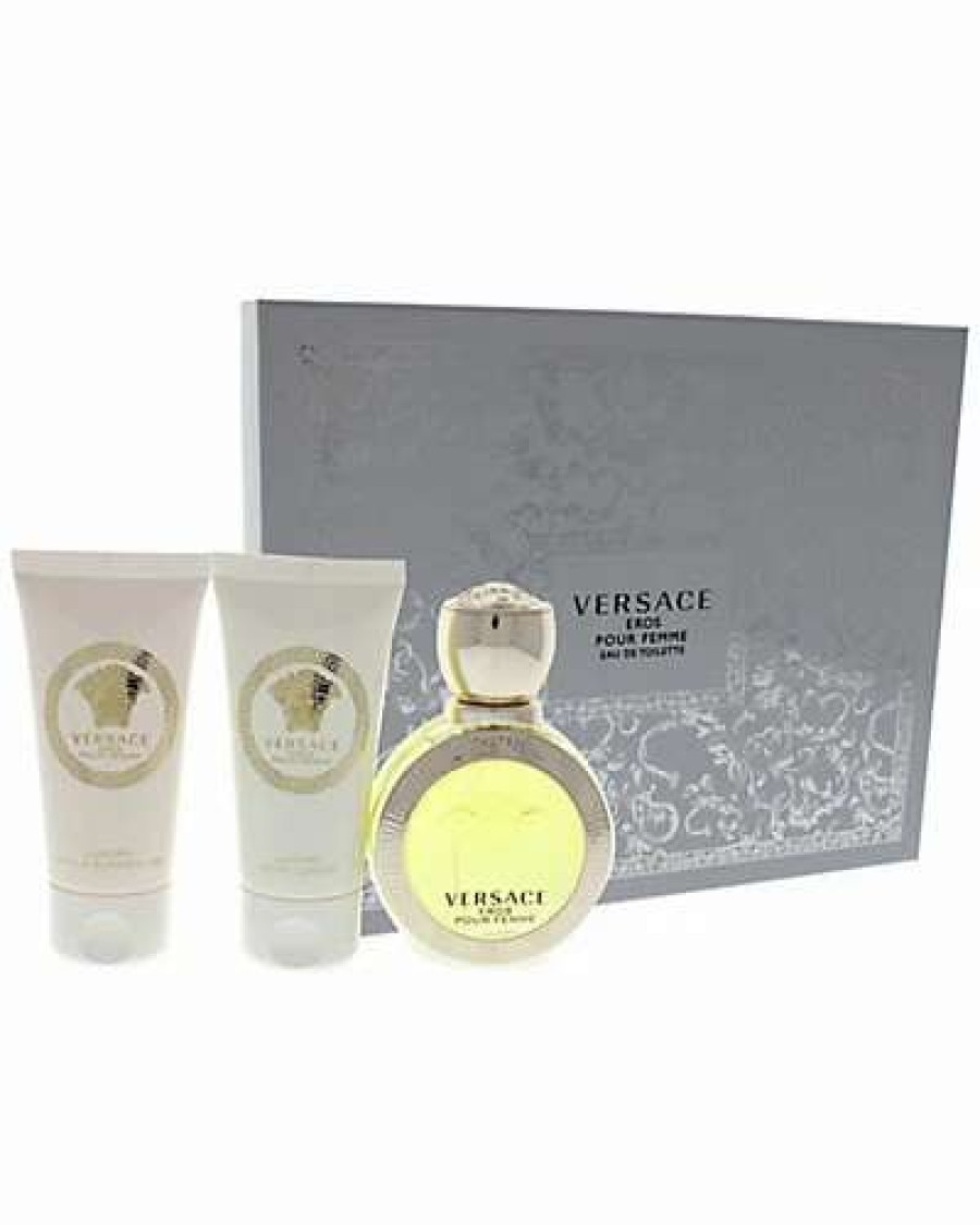 Fragrance * | Women'S 3Pc Versace Eros Pour Femme Fragrance Set