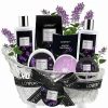 Bath & Body * | Lovery Lavender Lilac Spa Kit, 8Pc Self Care Bath And Shower Set In Handmade Basket Women