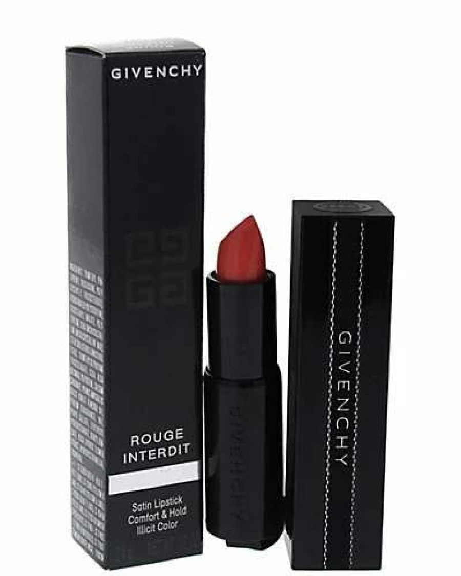 Lip & Cheek Makeup * | Givenchy 0.12Oz Flash Coral Rouge Interdit Satin Lipstick Women