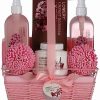 Bath & Body * | Lovery Cherry Blossom Bath & Body Gift Set, 7Pc Self Care Home Spa Kit Women