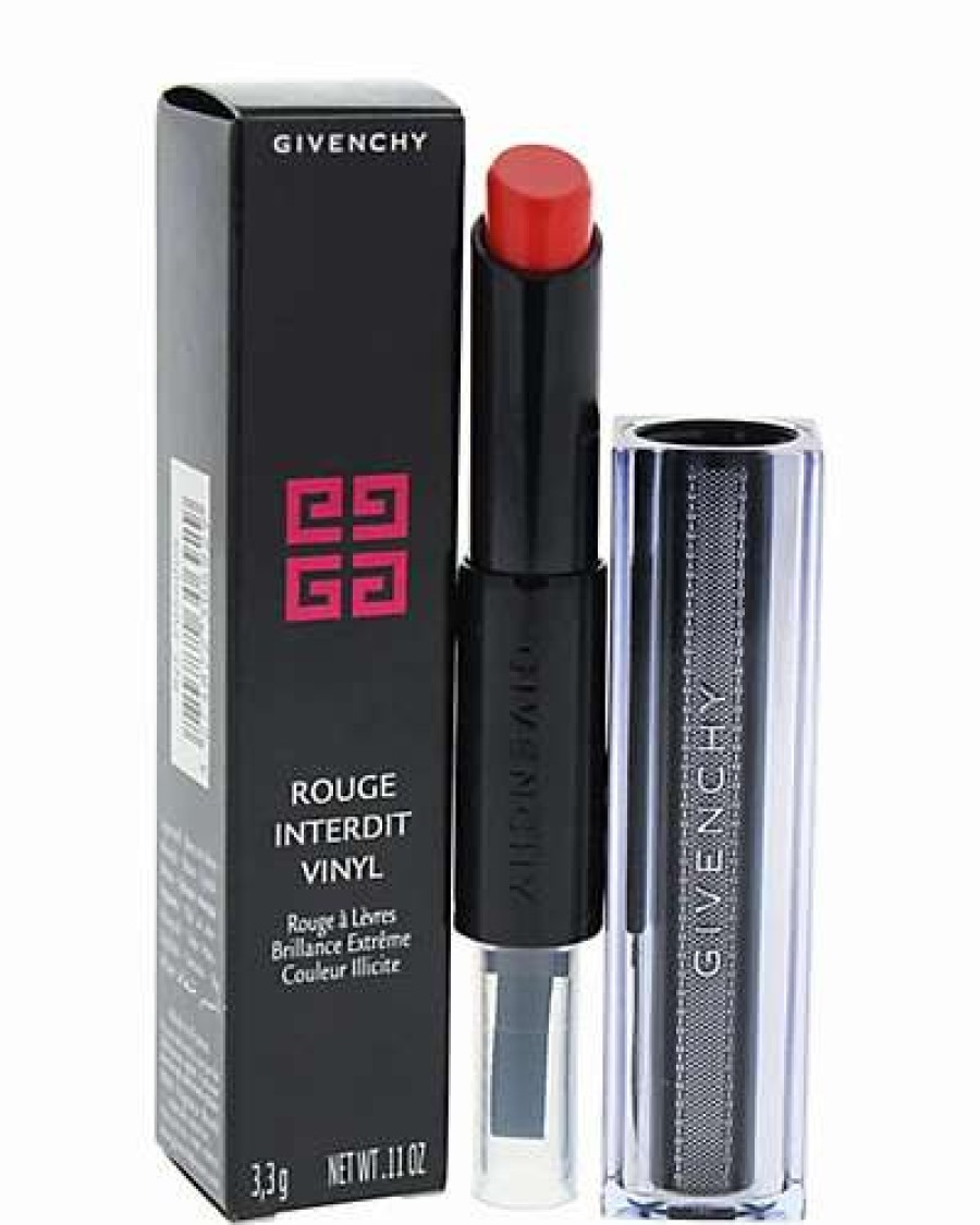 Lip & Cheek Makeup * | Givenchy 0.11Oz Orange Magnetique Rouge Interdit Vinyl Lipstick Women