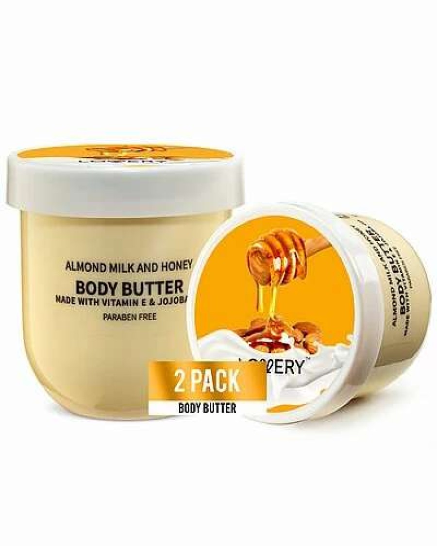 Bath & Body * | Lovery Almond Milk & Honey Body Butter, 2Pc Ultra Hydrating Whipped Body Cream Women