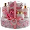 Bath & Body * | Lovery Home Wild Rose & Raspberry Leaf Scent Spa Gift Basket With Shower Caddy Women