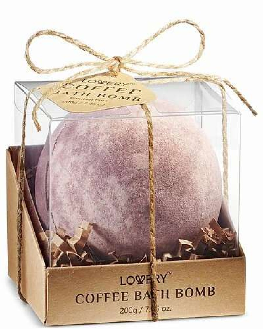 Bath & Body * | Lovery Coffee Handmade Bath Bomb, 7Oz Extra Large Spa Body Care Ball Women