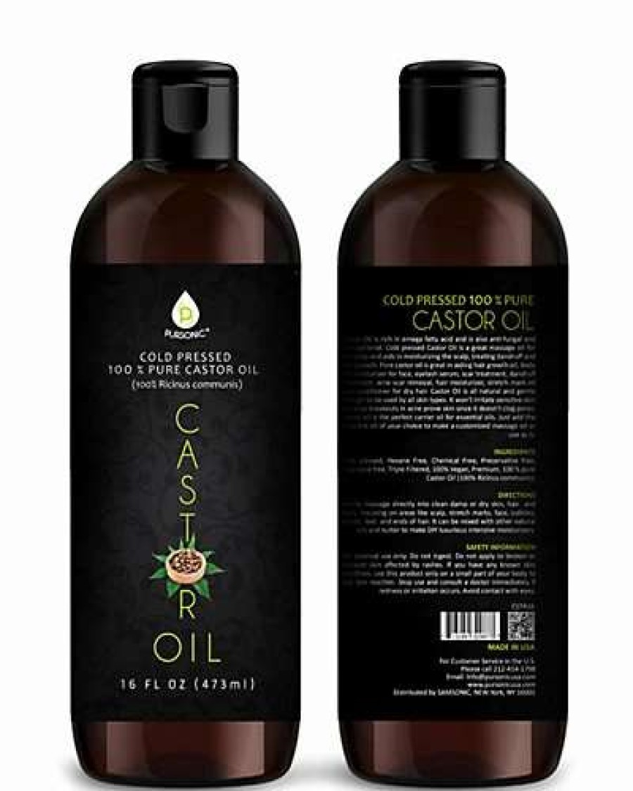 Bath & Body * | Pursonic 16Oz Castor Oil Women