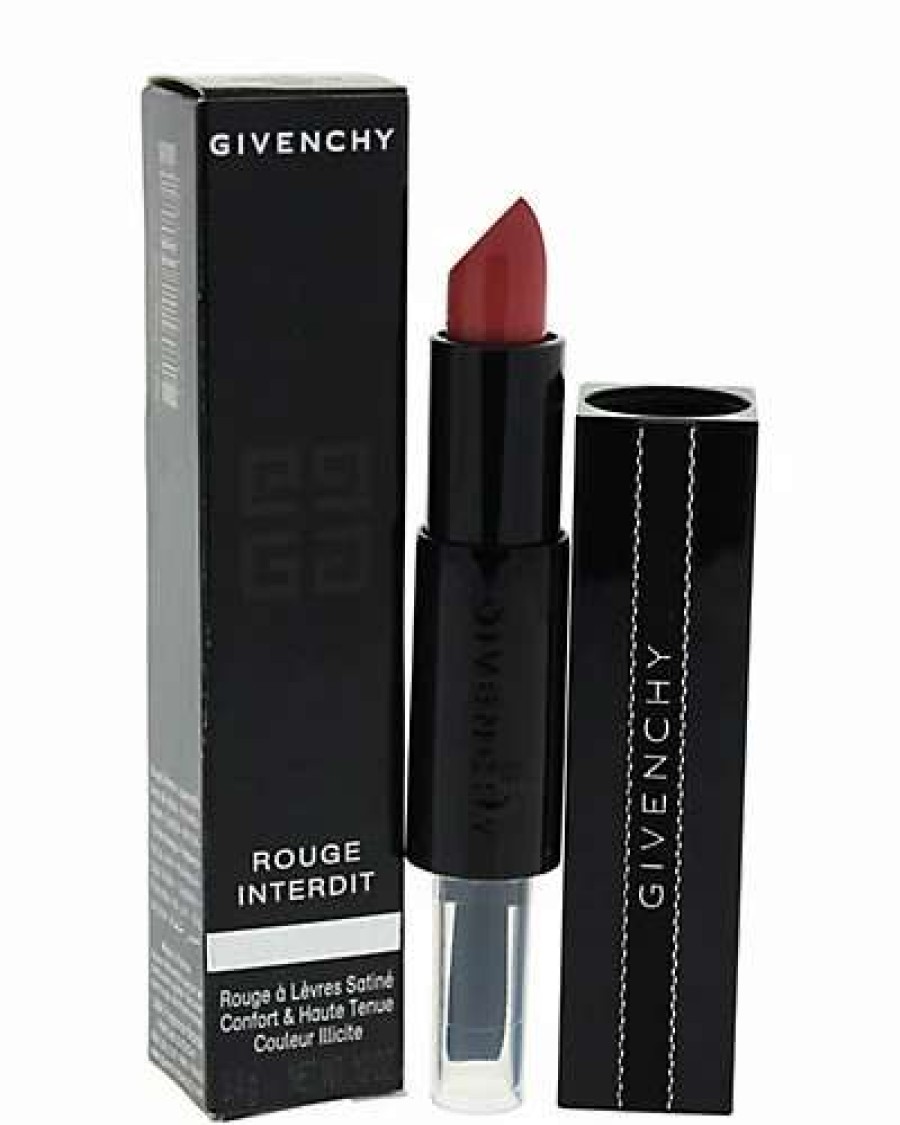 Lip & Cheek Makeup * | Givenchy 0.12Oz Addicted To Rose Rouge Interdit Satin Lipstick Women