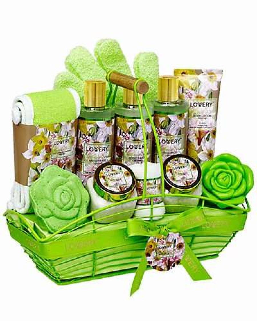 Bath & Body * | Lovery Home Spa Gift Basket 13Pc Magnolia & Jasmine Self Care Package Women