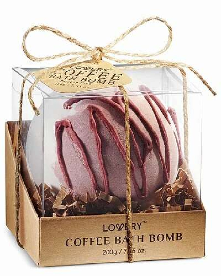 Bath & Body * | Lovery Coffee Handmade Bubble Bath Bomb, 7Oz Extra Large Body Care Ball Women