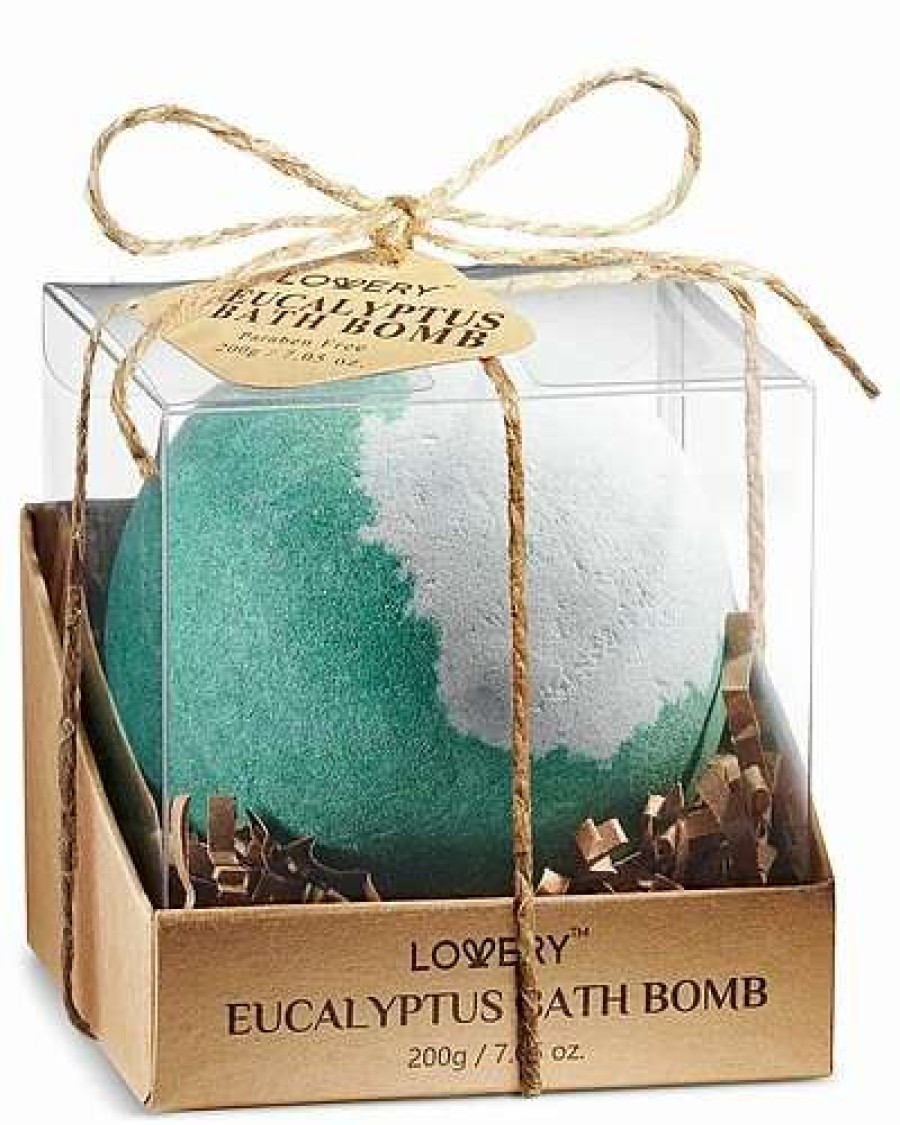 Bath & Body * | Lovery Eucalyptus Handmade Bath Bomb, 7Oz Fizzy, Natural Spa Bubble Ball Women