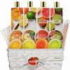 Bath & Body * | Lovery 20Pc Care Package Bath Gift Basket, Stress Relief Spa Kit In Citrus Fragrances Women