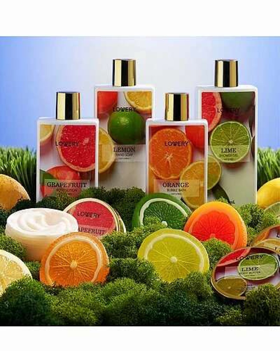 Bath & Body * | Lovery 20Pc Care Package Bath Gift Basket, Stress Relief Spa Kit In Citrus Fragrances Women