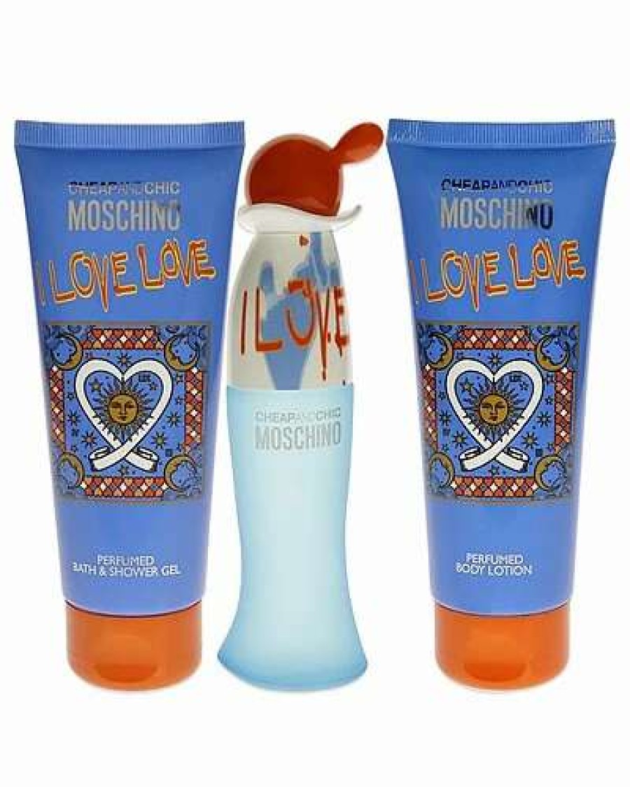 Bath & Body * | Moschino Women'S I Love Love Cheap And Chic 3Pc Gift Set