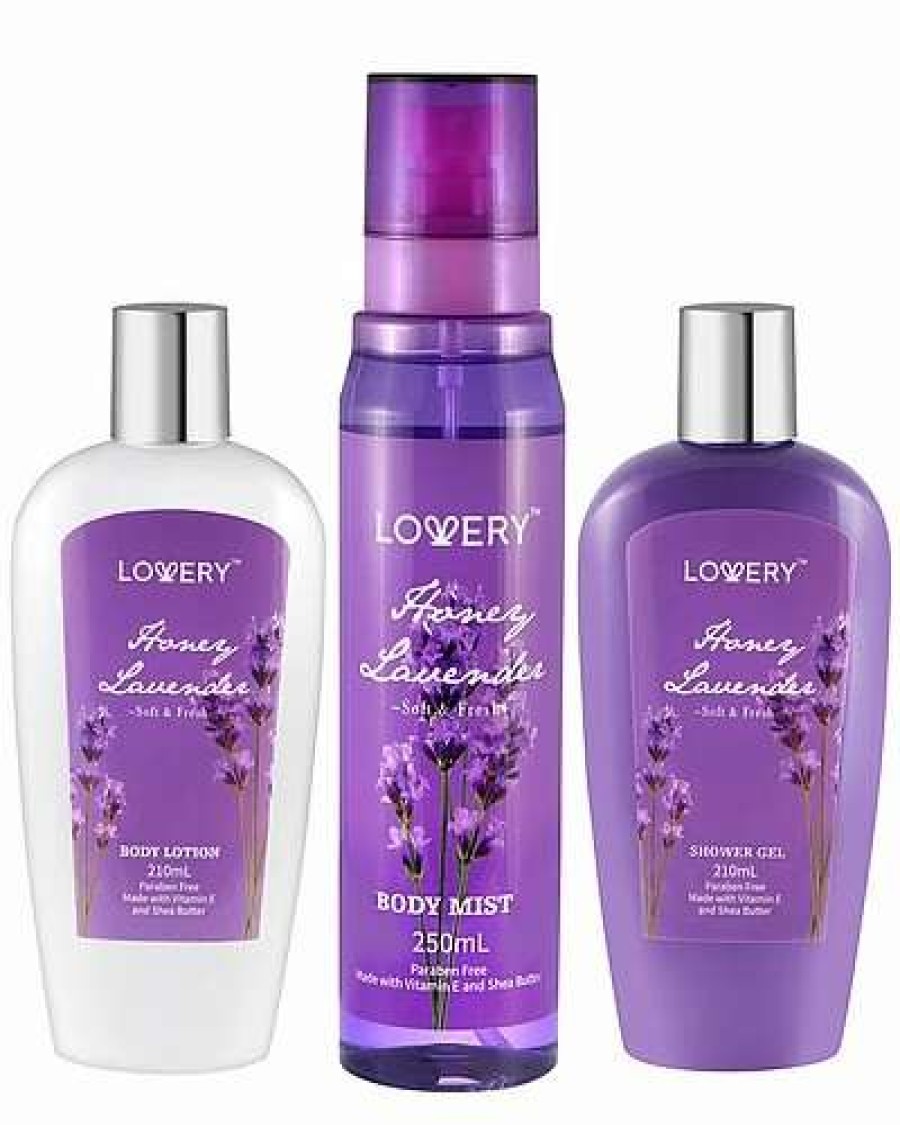 Bath & Body * | Lovery Honey Lavender Bath And Body Care Travel Set Women