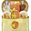 Bath & Body * | Lovery Bath & Body Gift Basket Warm Vanilla Sugar With Travel Cosmetic Bag Women