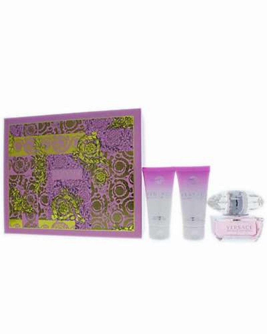 Fragrance * | Women'S 3Pc Versace Bright Crystal Fragrance Set