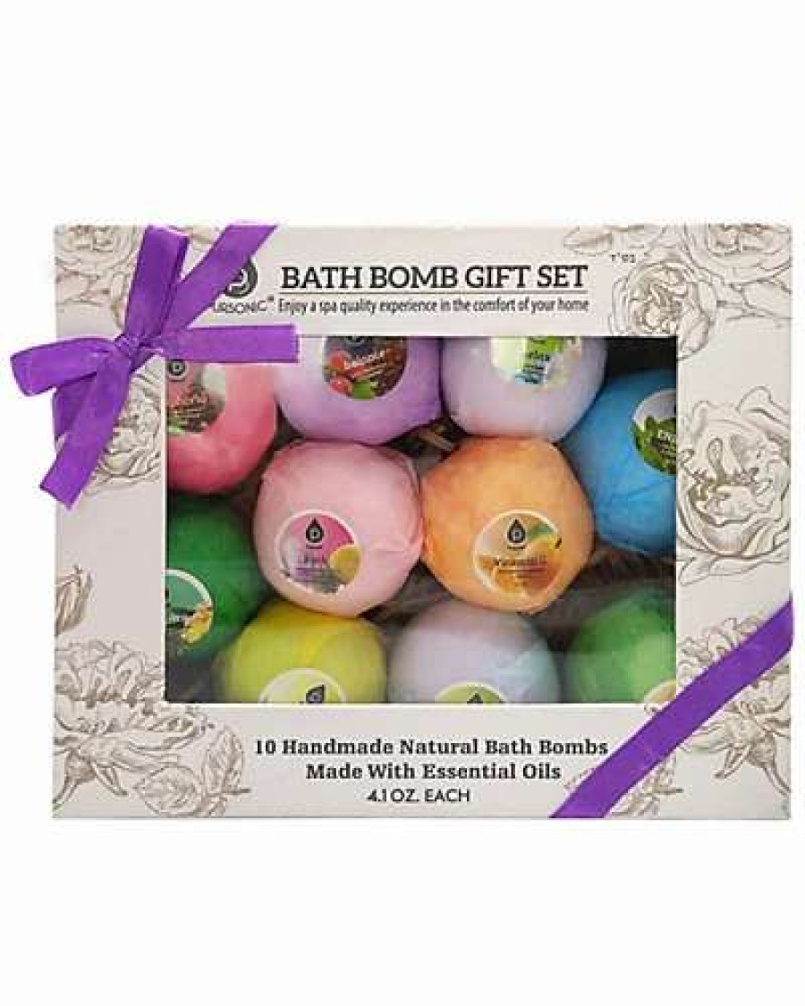 Bath & Body * | Pursonic Pack Of 10 Bath Bomb Gift Set Women