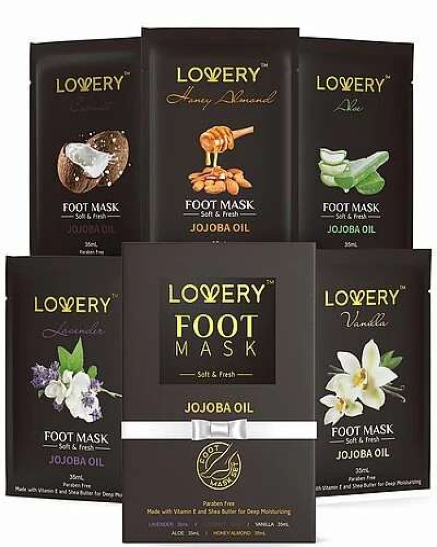 Bath & Body * | Lovery Foot Masks With Vitamin E, Shae Butter & Jojoba Oil, Deep Conditioning Women