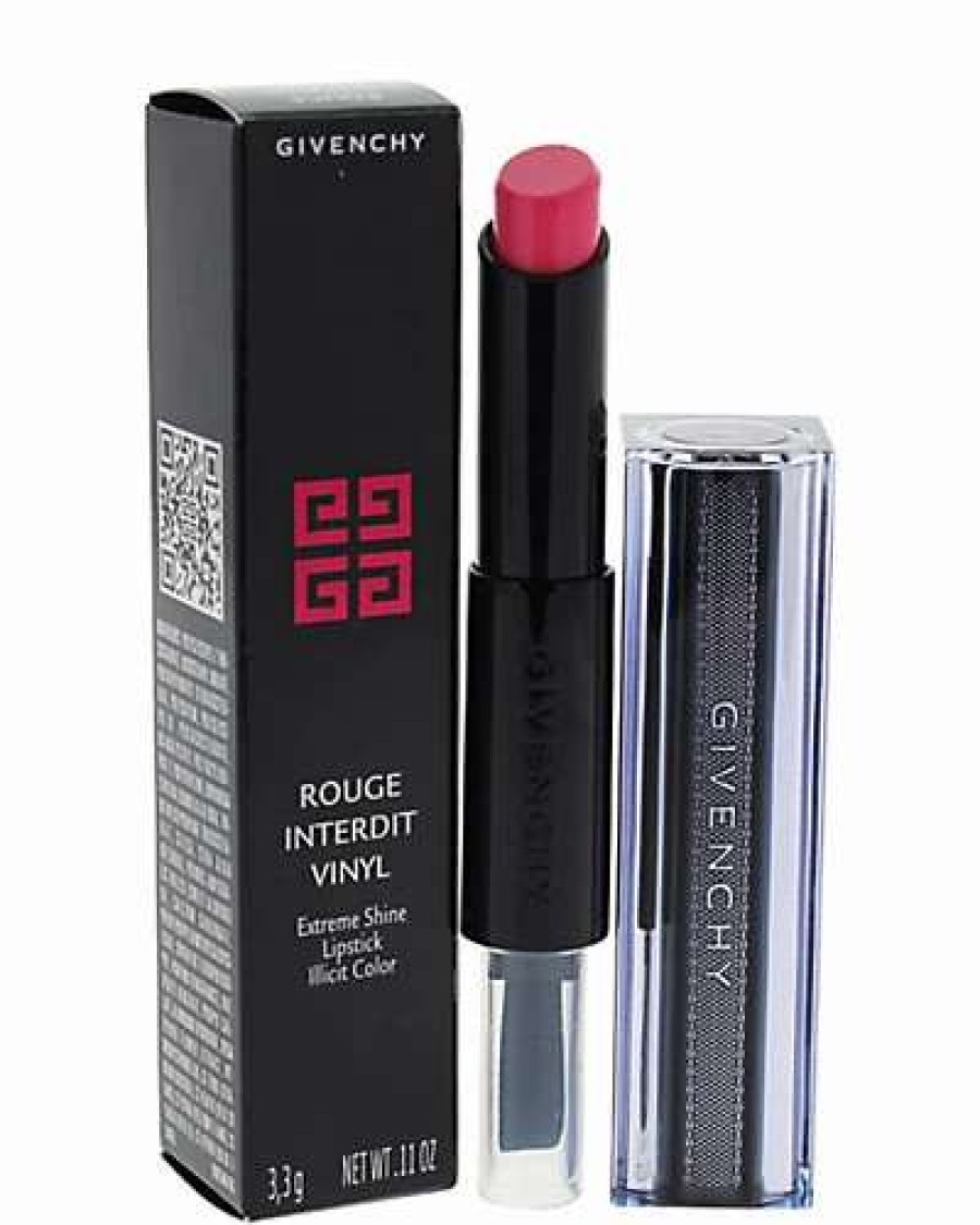 Lip & Cheek Makeup * | Givenchy 0.11Oz Rose Transgressif Rouge Interdit Vinyl Lipstick Women