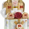 Bath & Body * | Lovery Bath & Body Gift Honey Almond Scent Beauty Essentials With Cosmetic Bag Women