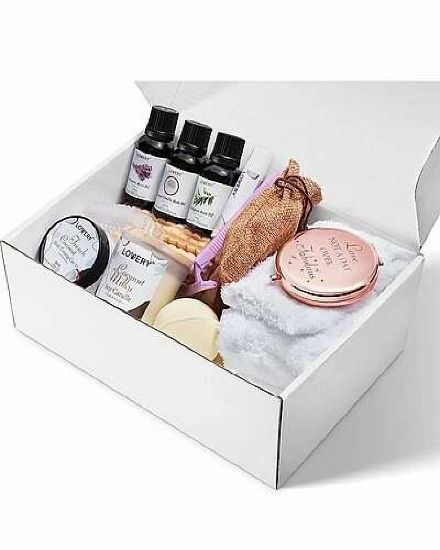 Bath & Body * | Lovery French Coconut Handmade Body Care 20Pc Gift Set, Aromatherapy Spa Basket Women