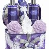 Bath & Body * | Lovery Bath & Body Gift Set Lavender & Jasmine Home Spa Set With Cosmetic Bag Women