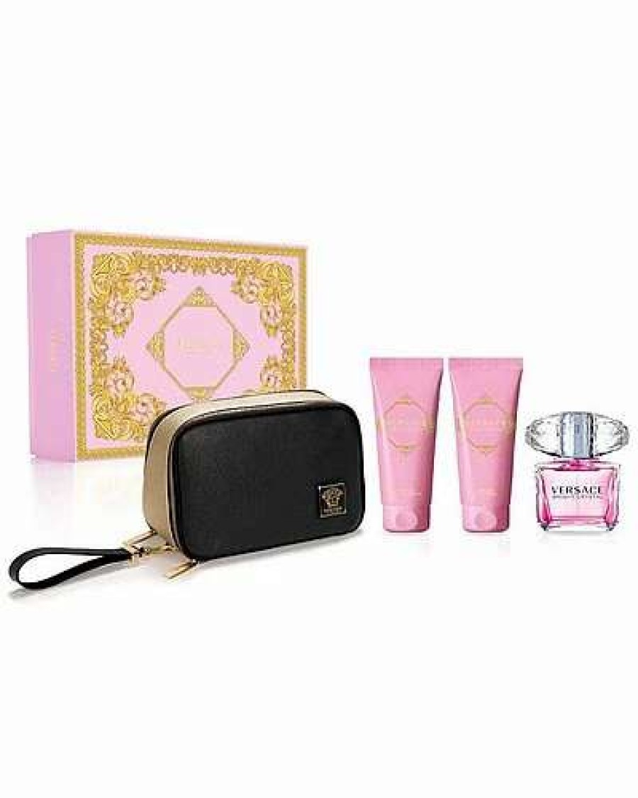 Fragrance * | Versace Women'S Bright Crystal 4Pc Set