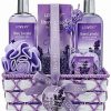 Bath & Body * | Lovery 13Pc Honey Lavender Bath & Body With Essential Oil Diffuser Set Women