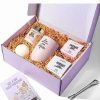 Bath & Body * | Lovery Handmade Spa Gift Set, Relaxing Spa Kit With Wine Tumbler, Self Care Gift Women